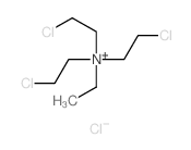 tris(2-chloroethyl)-ethyl-azanium structure