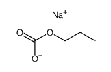 carbonic acid monopropyl ester, sodium-salt Structure