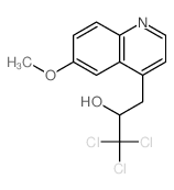 4-Quinolineethanol,6-methoxy-a-(trichloromethyl)- Structure