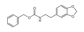 benzyl N-[2-(benzo[1,3]dioxol-5-yl)ethyl]carbamate结构式