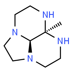 3H,6H-2a,5,6,8a-Tetraazaacenaphthylene,octahydro-5a-methyl-,cis-(9CI)结构式