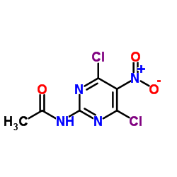 N-(4,6-Dichloro-5-nitro-2-pyrimidinyl)acetamide Structure