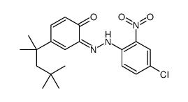 6-[(4-chloro-2-nitrophenyl)hydrazinylidene]-4-(2,4,4-trimethylpentan-2-yl)cyclohexa-2,4-dien-1-one结构式