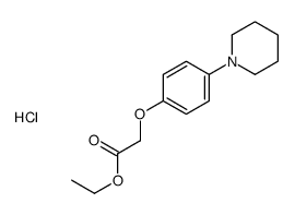 ethyl 2-(4-piperidin-1-ylphenoxy)acetate,hydrochloride结构式