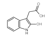 1H-Indole-3-aceticacid,2-hydroxy-(9CI)结构式