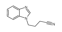 1H-Benzimidazole-1-butanenitrile(9CI) Structure