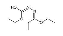 ethyl N-ethoxycarbonylpropanehydrazonate结构式