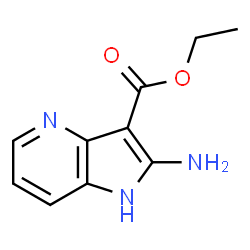 1H-Pyrrolo[3,2-b]pyridine-3-carboxylicacid,2-amino-,ethylester(9CI)结构式