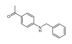 1-(4-苄基氨基苯基)-乙酮结构式