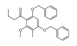 1-[2-methoxy-3-methyl-4,6-bis(phenylmethoxy)phenyl]butan-1-one Structure