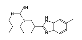 1-Piperidinecarbothioamide,3-(5-methyl-1H-benzimidazol-2-yl)-N-propyl-(9CI)结构式