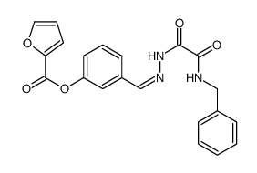 2-Furancarboxylicacid,3-[[[oxo[(phenylmethyl)amino]acetyl]hydrazono]methyl]phenylester(9CI) Structure