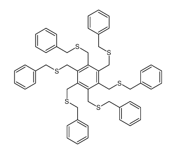 1,2,3,4,5,6-hexakis(benzylsulfanylmethyl)benzene Structure