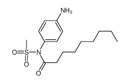 N-(4-aminophenyl)-N-methylsulfonylnonanamide结构式