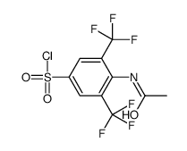 4-acetamido-3,5-bis(trifluoromethyl)benzenesulfonyl chloride结构式