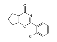 2-(2-chlorophenyl)-6,7-dihydro-5H-cyclopenta[e][1,3]oxazin-4-one结构式