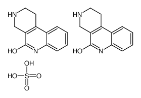 sulfuric acid,2,3,4,6-tetrahydro-1H-benzo[c][2,7]naphthyridin-5-one结构式