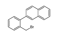2-[2-(bromomethyl)phenyl]naphthalene结构式