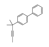 1-(2-methylpent-3-yn-2-yl)-4-phenylbenzene结构式