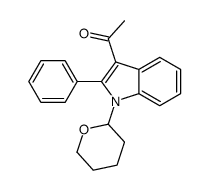 1-[1-(oxan-2-yl)-2-phenylindol-3-yl]ethanone结构式