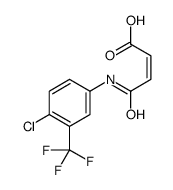 (Z)-4-[4-chloro-3-(trifluoromethyl)anilino]-4-oxobut-2-enoic acid结构式