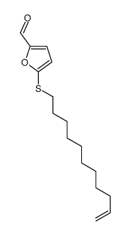 5-undec-10-enylsulfanylfuran-2-carbaldehyde Structure