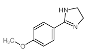 1H-Imidazole,4,5-dihydro-2-(4-methoxyphenyl)-结构式