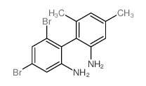 2-(2-amino-4,6-dimethyl-phenyl)-3,5-dibromo-aniline structure