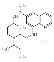 N-butan-2-yl-N-(6-methoxyquinolin-8-yl)-N-(3-methylbutyl)ethane-1,2-diamine Structure