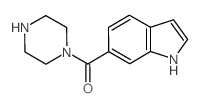 (1H-INDOL-6-YL)(PIPERAZIN-1-YL)METHANONE structure