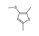 2,5-dimethyl-3-methylsulfanylthiophene结构式