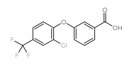 3-[2-氯-4-(三氟甲基)苯氧基]苯甲酸结构式