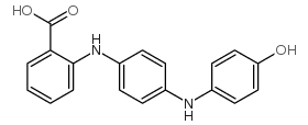 2-[[4-[(4-hydroxyphenyl)amino]phenyl]amino]benzoic acid structure