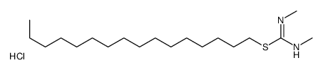 hexadecyl N,N'-dimethylcarbamimidothioate,hydrochloride结构式