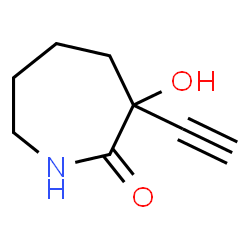 2H-Azepin-2-one, 3-ethynylhexahydro-3-hydroxy- (9CI) Structure