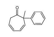 2-methyl-2-phenylcyclohepta-3,5-dienone Structure