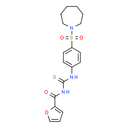 N-({[4-(1-azepanylsulfonyl)phenyl]amino}carbonothioyl)-2-furamide picture