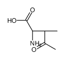 (2S,3R)-2-amino-3-methyl-4-oxopentanoic acid结构式