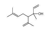 3,7-dimethyl-4-prop-1-en-2-ylocta-1,6-dien-3-ol Structure