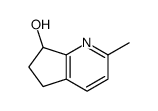 2-methyl-6,7-dihydro-5H-cyclopenta[b]pyridin-7-ol结构式