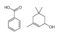 benzoic acid,3,5,5-trimethylcyclohex-2-en-1-ol Structure