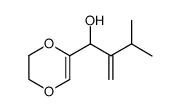 1-(5,6-dihydro-1,4-dioxin-2-yl)-3-methyl-2-methylenebutan-1-ol Structure