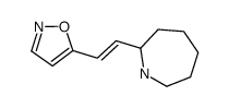 5-[2-(1-azabicyclo[3.2.2]nonan-2-yl)ethenyl]-1,2-oxazole结构式