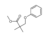 methyl 2,2-dimethyl-3-phenoxypropanoate结构式