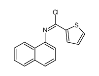 N-naphthalen-1-ylthiophene-2-carboximidoyl chloride结构式