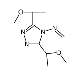 N-[3,5-bis[(1S)-1-methoxyethyl]-1,2,4-triazol-4-yl]methanimine结构式