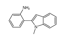 2-(1-methylindol-2-yl)aniline结构式