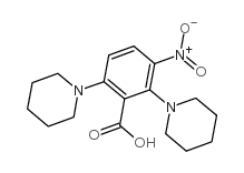 3-nitro-2,6-di(piperidin-1-yl)benzoic acid Structure
