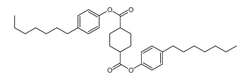 bis(4-heptylphenyl) cyclohexane-1,4-dicarboxylate Structure