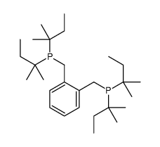 [2-[bis(2-methylbutan-2-yl)phosphanylmethyl]phenyl]methyl-bis(2-methylbutan-2-yl)phosphane结构式